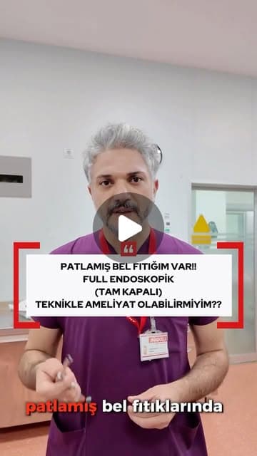 Patlamış Bel Fıtığında Tam Kapalı Yöntem