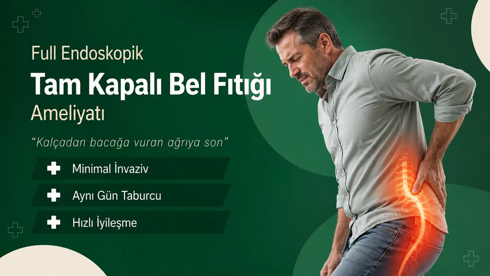 Full Endoskopik Tam Kapalı Bel Fıtığı Ameliyatı